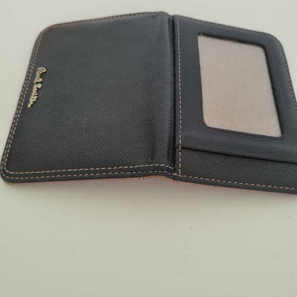 Paul Smith Unisex Leather Black Wallet Credit Card ID Holder Small Bifold Logo - Picture 7 of 7
